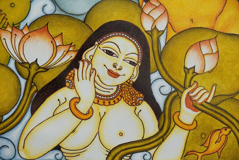 Original Art Deco Other Painting by Anila Manalil