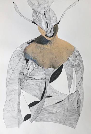 Original Contemporary Body Drawing by Flavia Bertorello
