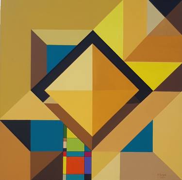 Print of Abstract Geometric Paintings by Bulent Burgac
