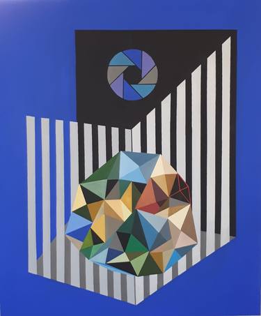 Print of Geometric Paintings by Bulent Burgac