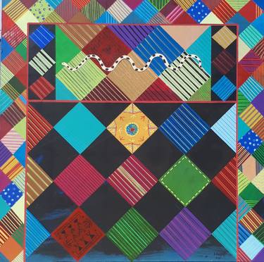 Original Abstract Geometric Paintings by Bulent Burgac