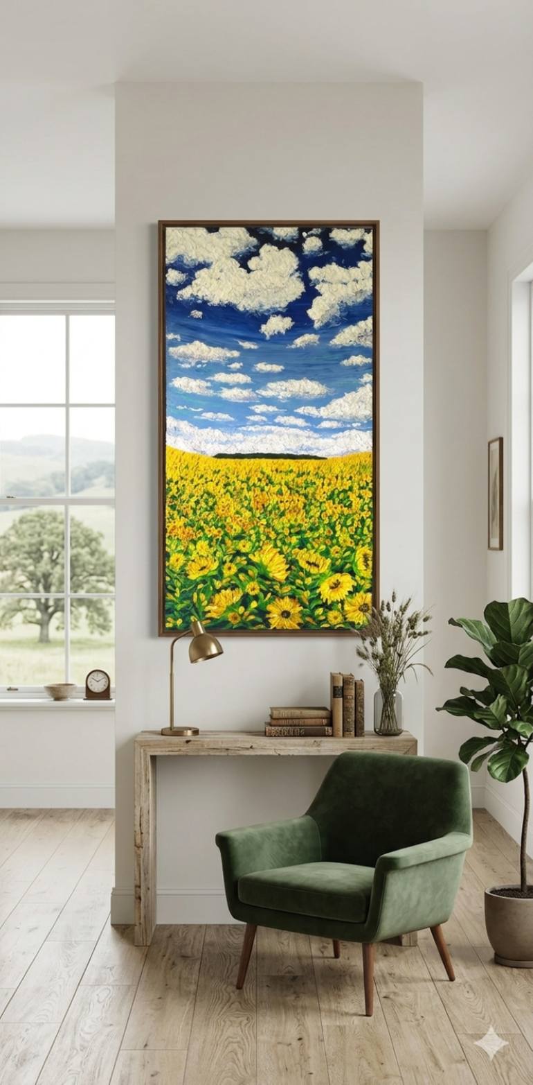 Original Contemporary Landscape Painting by Richa  Agarwal Dalmia