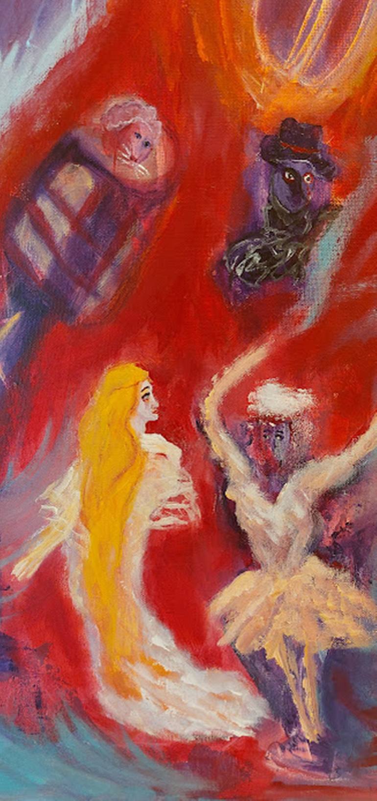 Original Abstract Expressionism Abstract Painting by Sandra Spyrou