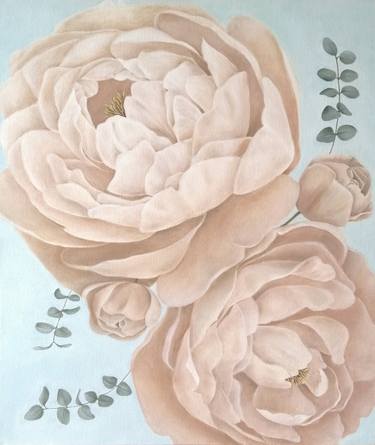 Original Modern Floral Painting by Alisa Drozdovska