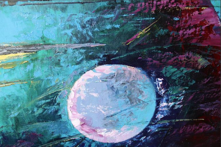 Original Expressionism Outer Space Painting by Valerii Franchuk
