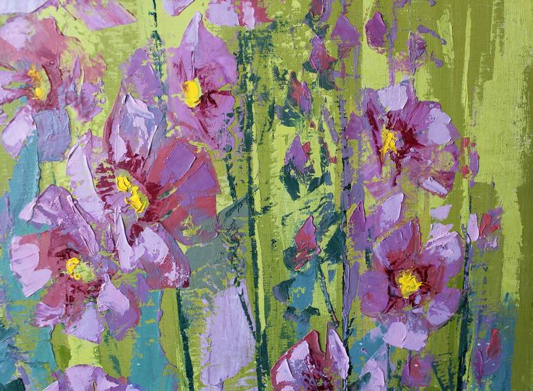 Original Floral Painting by Valerii Franchuk