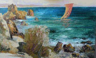 Original Seascape Paintings by Valerii Franchuk