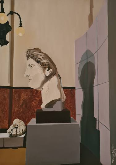 Original Figurative Classical mythology Painting by Federico Grazzini