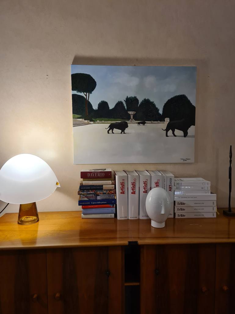 Original Figurative Cities Painting by Federico Grazzini