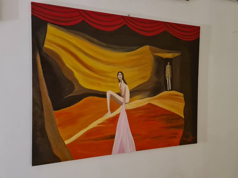 Original Realism People Painting by Federico Grazzini