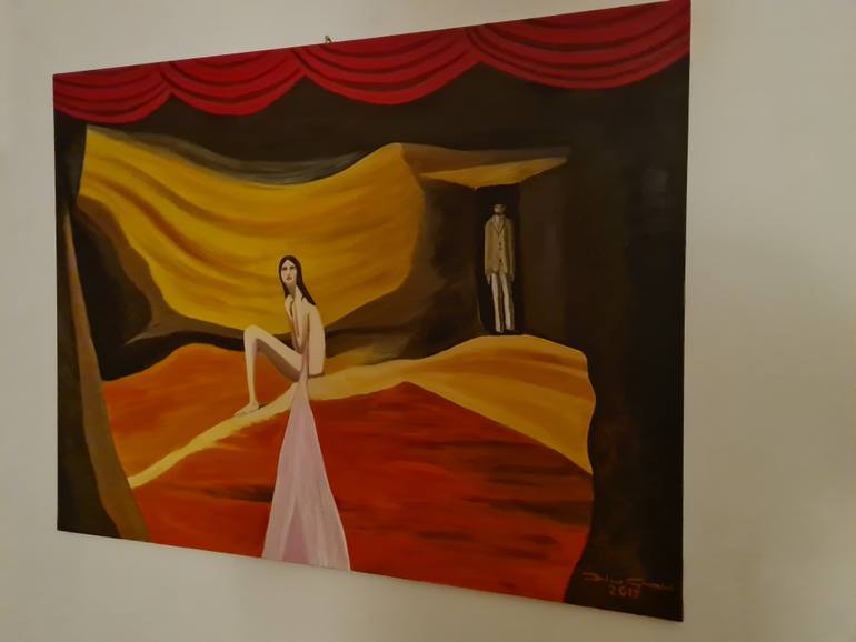 Original Realism People Painting by Federico Grazzini