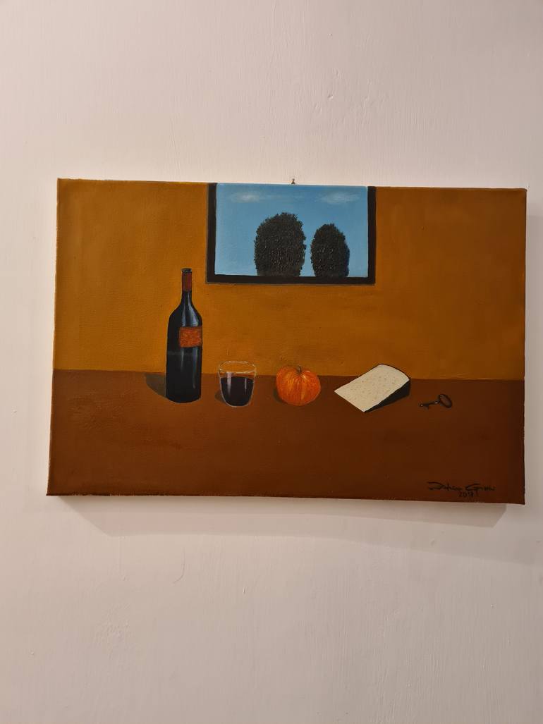 Original Surrealism Food & Drink Painting by Federico Grazzini
