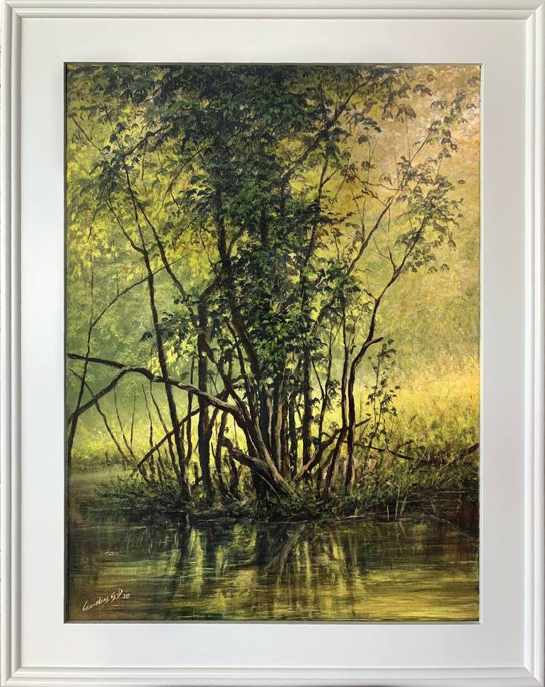 Original Fine Art Landscape Painting by Andres Gonzalez Diaz