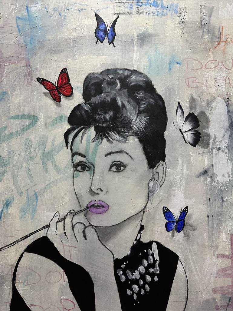 Original Art Deco Pop Culture/Celebrity Painting by Dina Kadri