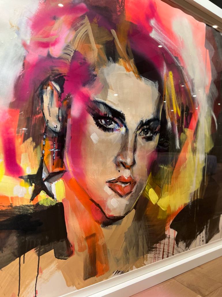 Original Art Deco Pop Culture/Celebrity Painting by Dina Kadri
