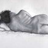 OIL STUDY OF A NUDE 1 by Francisco Silva Torrealba