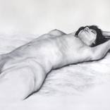 OIL STUDY OF A NUDE 2 by Francisco Silva Torrealba