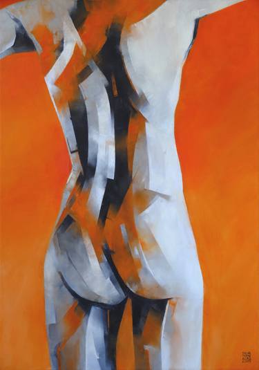 Print of Abstract Body Paintings by Francisco Silva Torrealba