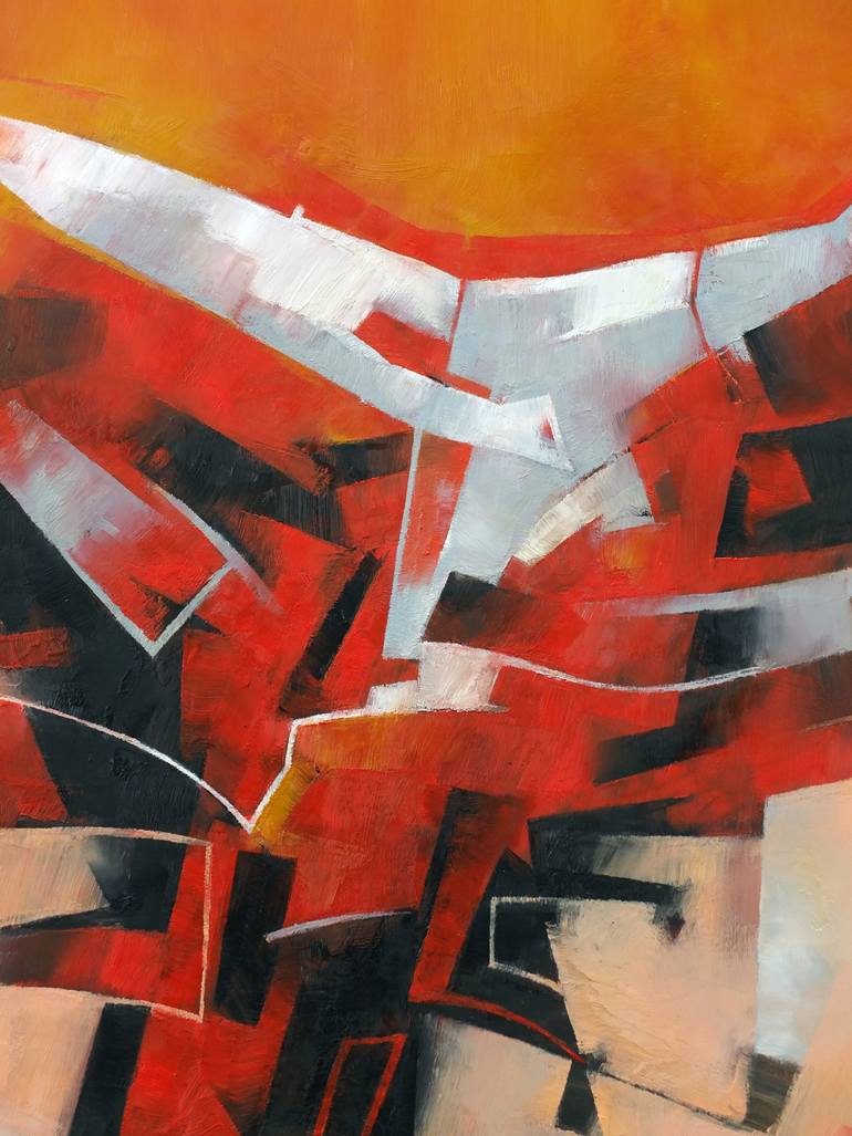 Original Abstract Painting by Francisco Silva Torrealba