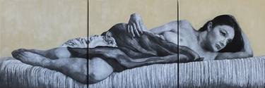 Original Realism Nude Paintings by Francisco Silva Torrealba