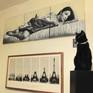 Hanging on a wall.