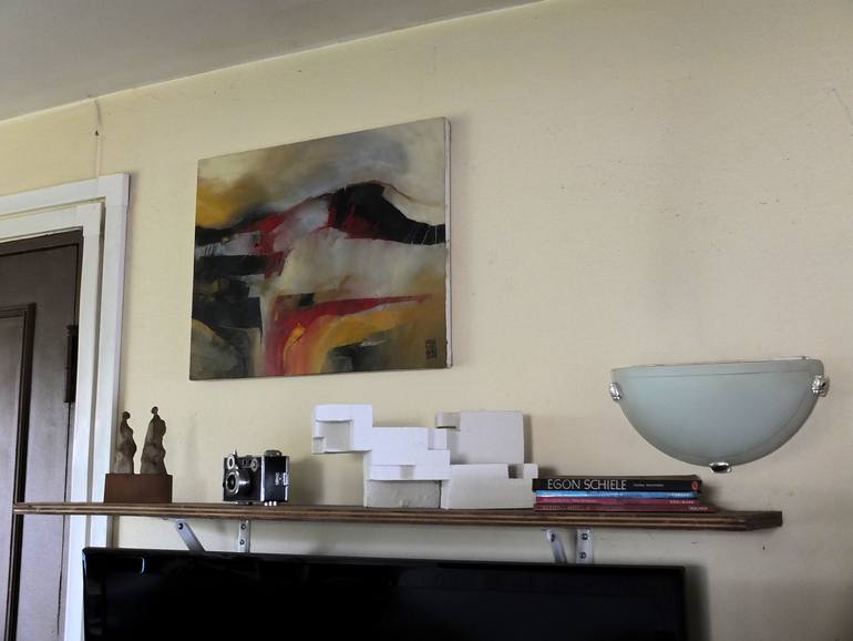 Original Abstract Expressionism Abstract Painting by Francisco Silva Torrealba