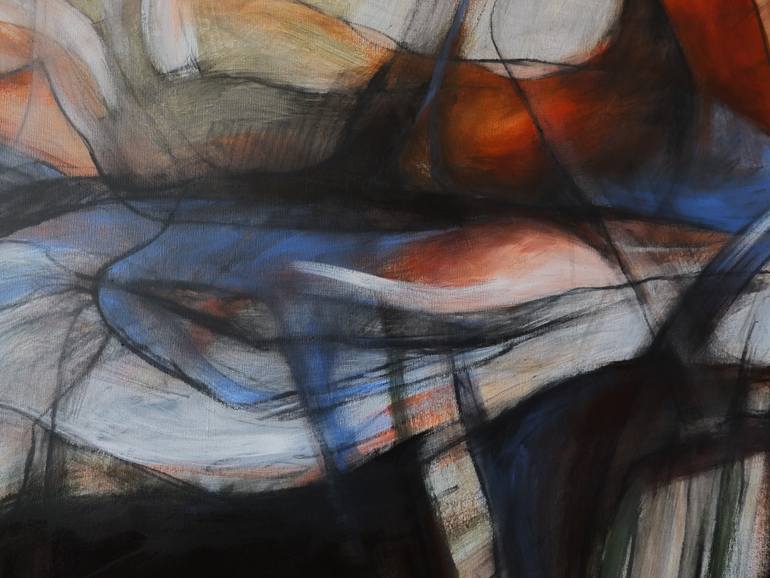 Original Abstract Expressionism Abstract Painting by Francisco Silva Torrealba