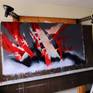 TOTAL SIZE OF THE CANVAS IS 198 X 100 CMS. MAIN IMAGE SIZE IS 190 X 92 CMS.
