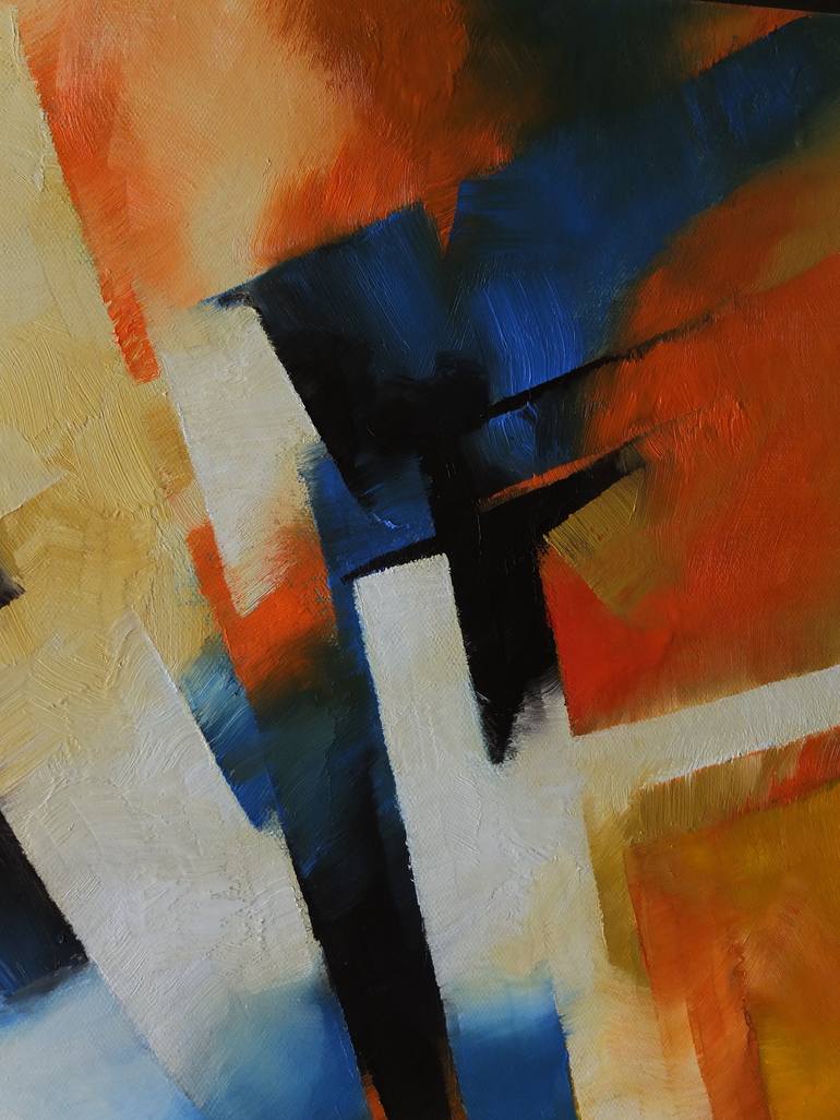 Original Abstract Expressionism Abstract Painting by Francisco Silva Torrealba