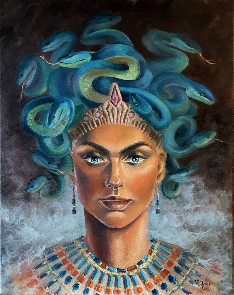 Gorgon Painting by Veronika Rak | Saatchi Art