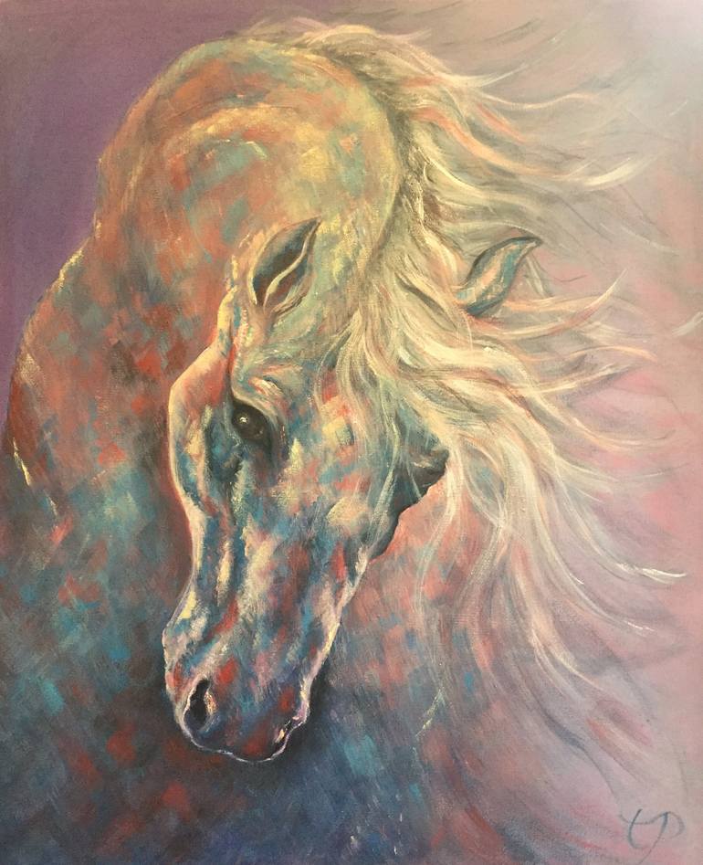 Original Contemporary Horse Painting by Tandy Pengelly