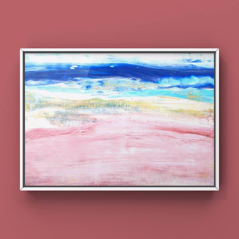 Original Abstract Seascape Painting by Snezhana Denis