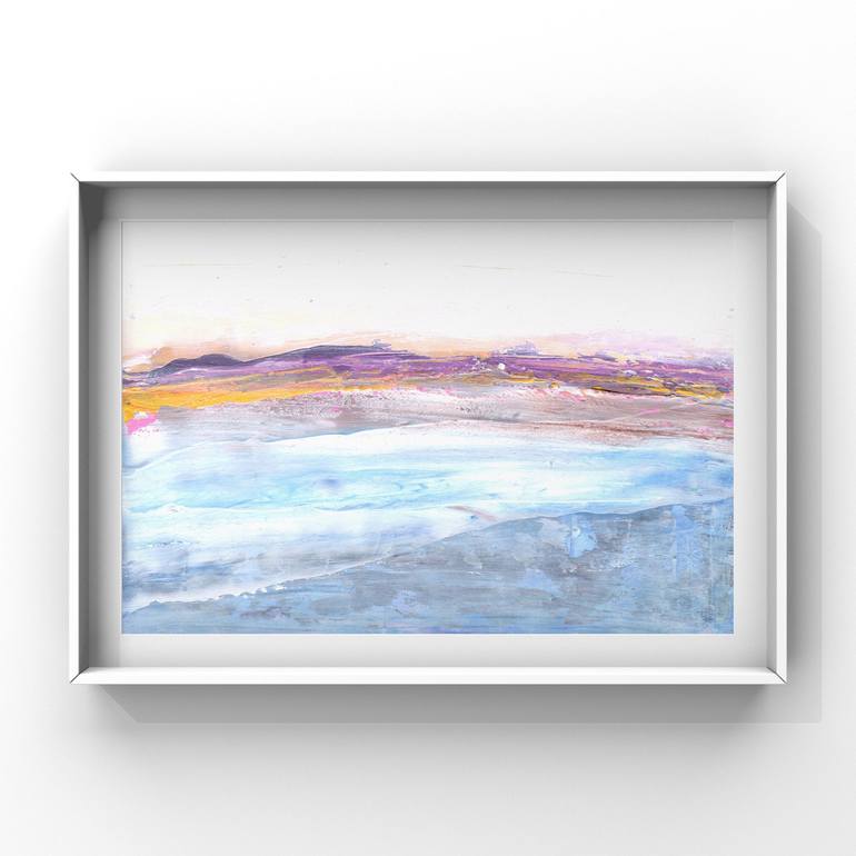 Original Minimalism Seascape Painting by Snezhana Denis