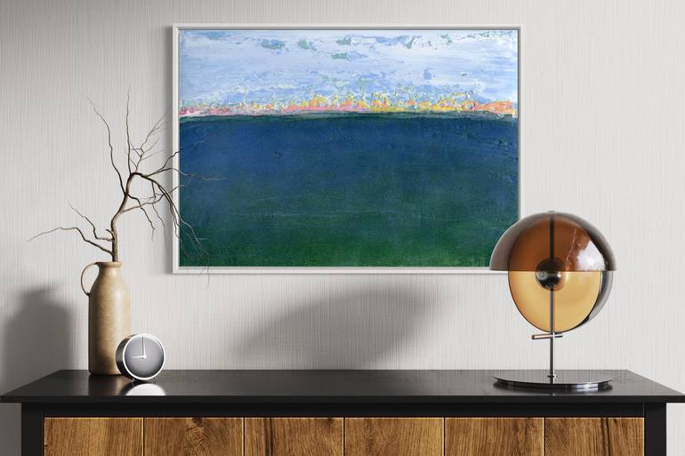 Original Abstract Seascape Painting by Snezhana Denis