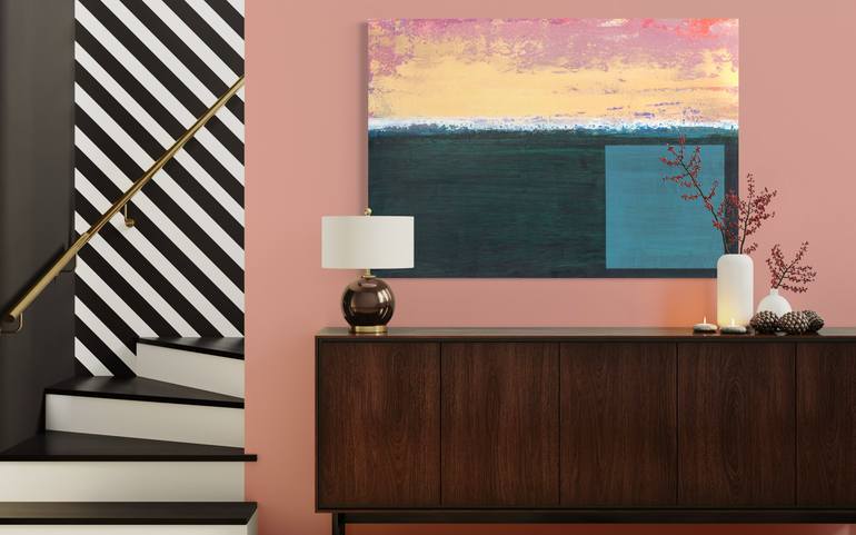 Original Color Field Painting Abstract Painting by Snezhana Denis