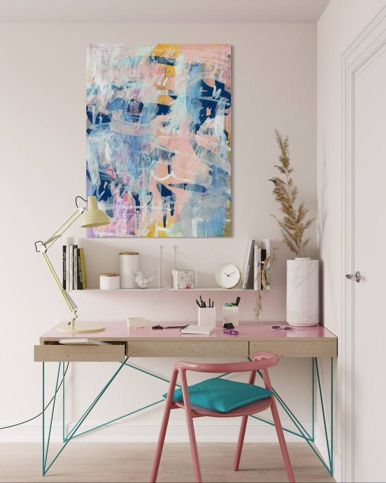 Original Abstract Expressionism Abstract Painting by Snezhana Denis