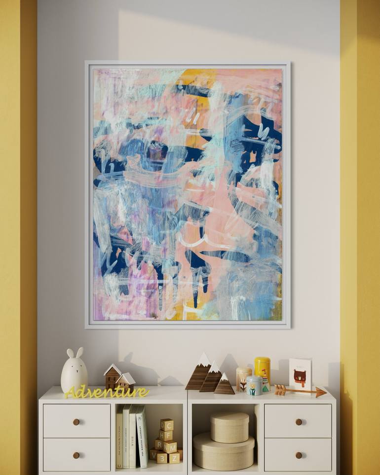 Original Abstract Expressionism Abstract Painting by Snezhana Denis