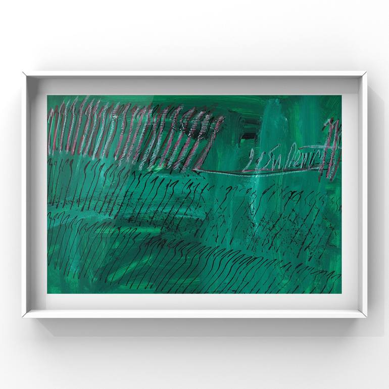 Original Abstract Water Painting by Snezhana Denis