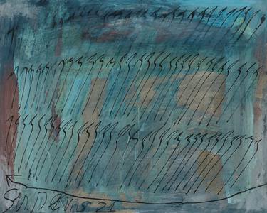 Free wind over the sea. Soundscape No. 29. Small abstract art thumb