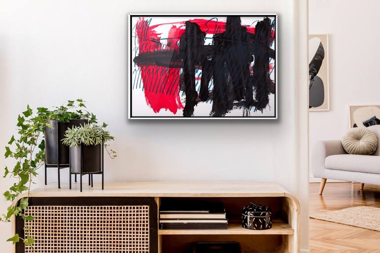 Original Abstract Expressionism Abstract Painting by Snezhana Denis