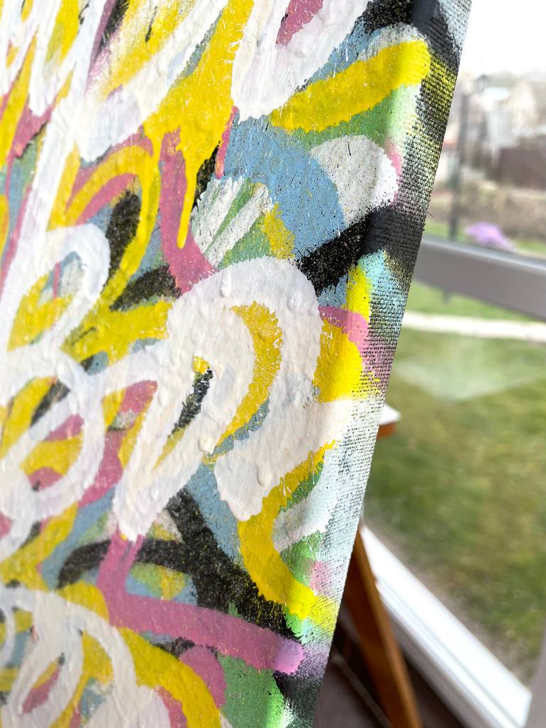 Original Expressionism Graffiti Painting by Snezhana Denis