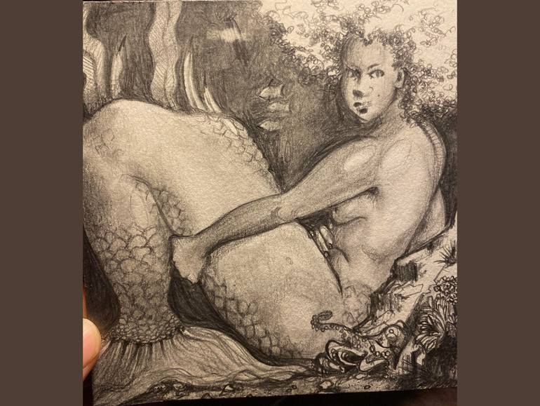 Original Contemporary Classical mythology Drawing by Jenelle Valentine Davenport