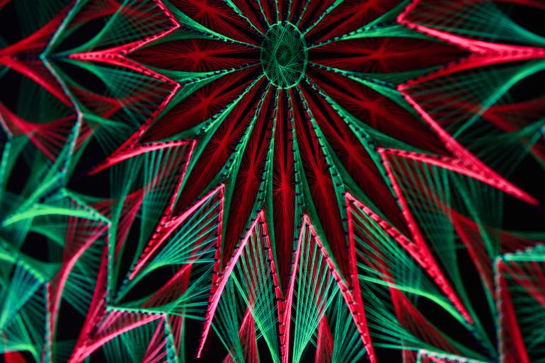 Original Art Deco Patterns Mixed Media by Pille Aro