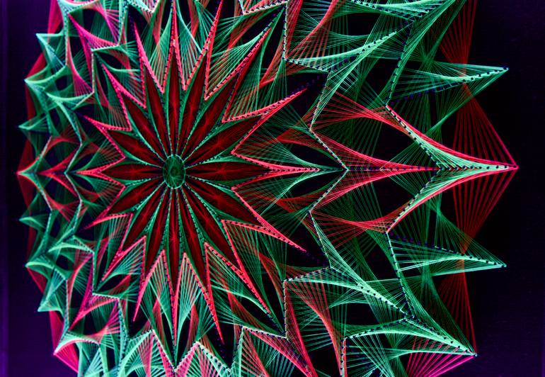 Original Art Deco Patterns Mixed Media by Pille Aro