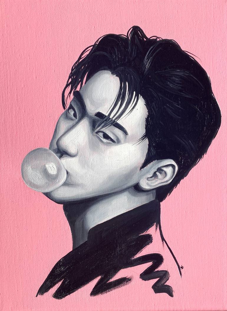 Original Black & White People Paintings by Kate Revill