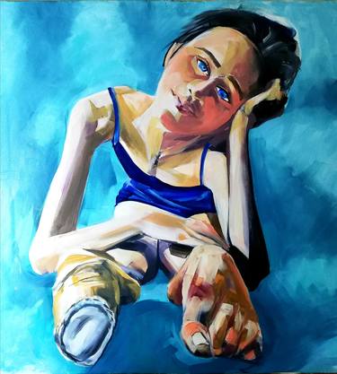 Original Figurative Women Paintings by Paolo Di Paolo