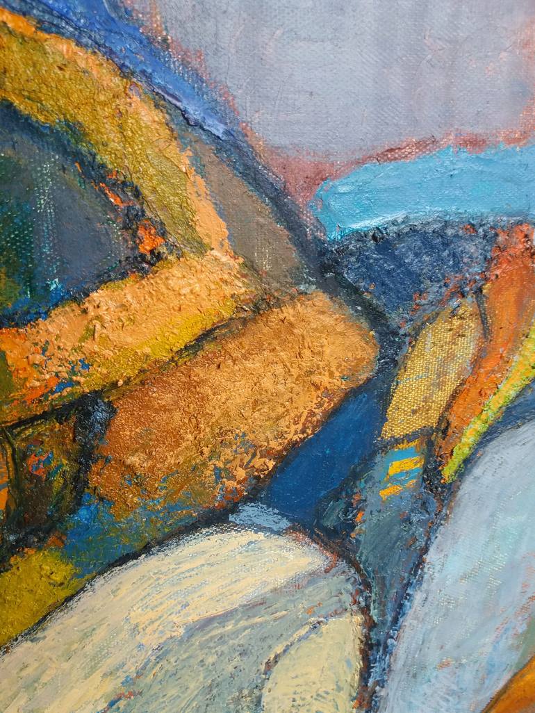 Original Abstract Landscape Painting by Vadim Kolobovnikov