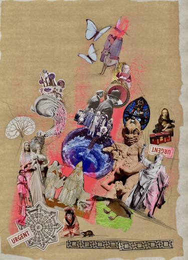 Print of Dada Culture Printmaking by Katell Gelebart