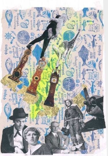 Original Dada Culture Collage by Katell Gelebart