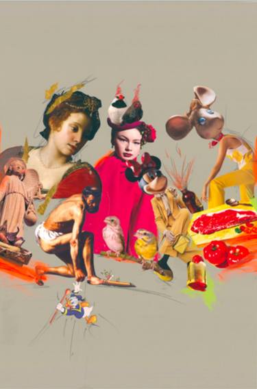 Original World Culture Collage by Katell Gelebart